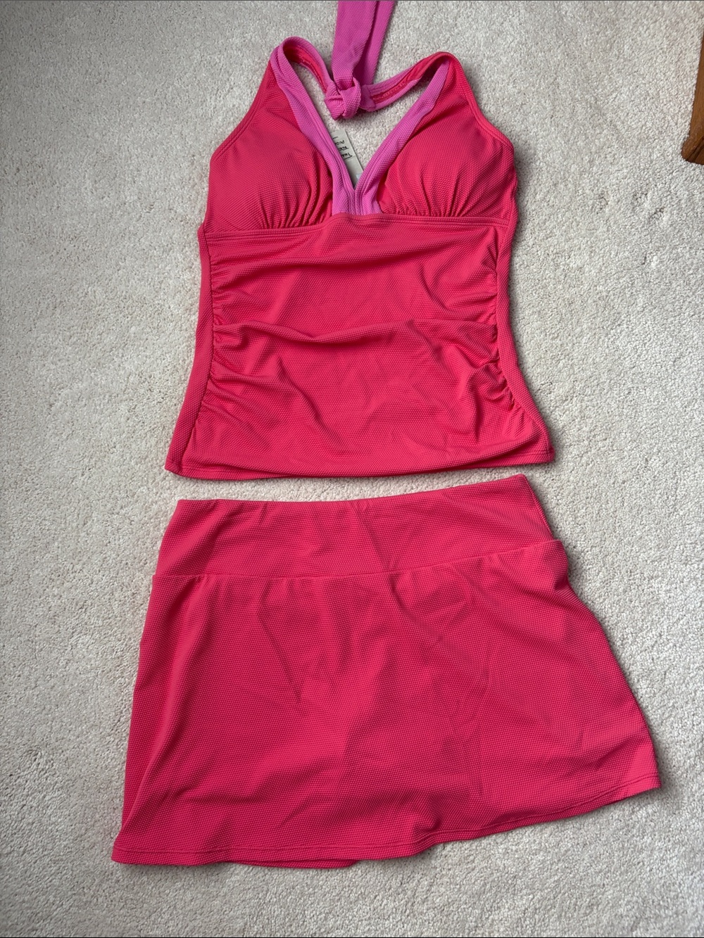 Tommy Bahama Island Cays Coral Coast Halter Tankini with Skort
